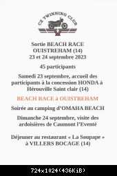 BEACH RACE OUISTREHAM 23 et 24 septembre 2023
